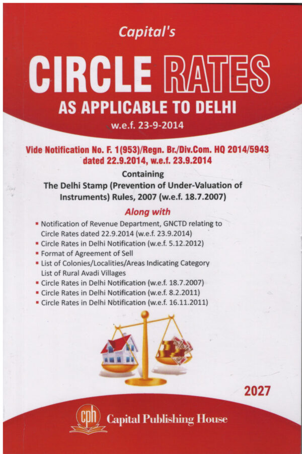 Capital Publishing House Circle Rates As Applicable to Delhi W.E.F 23-09-2014 Edition 2027
