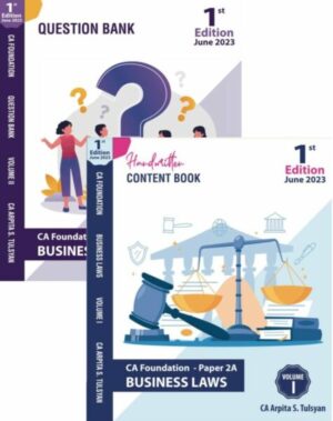 Tulsyan?s CA Foundation Business Laws Handwritten Book ( Contect Book and Question Bank ) By CA Arpita Tulsyan Applicable for June 2023 Exam