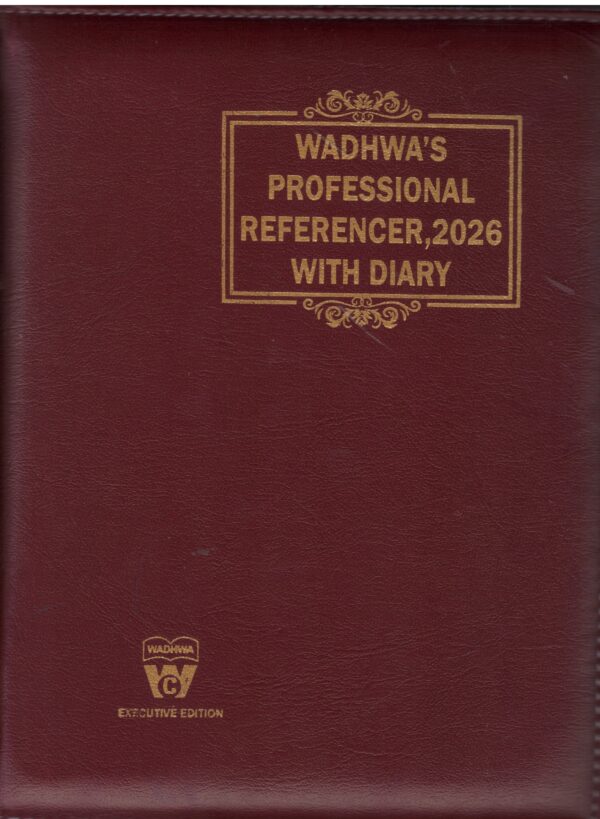 Wadhwa Professonal Referencer 2026 With Diary (Executive Edition)
