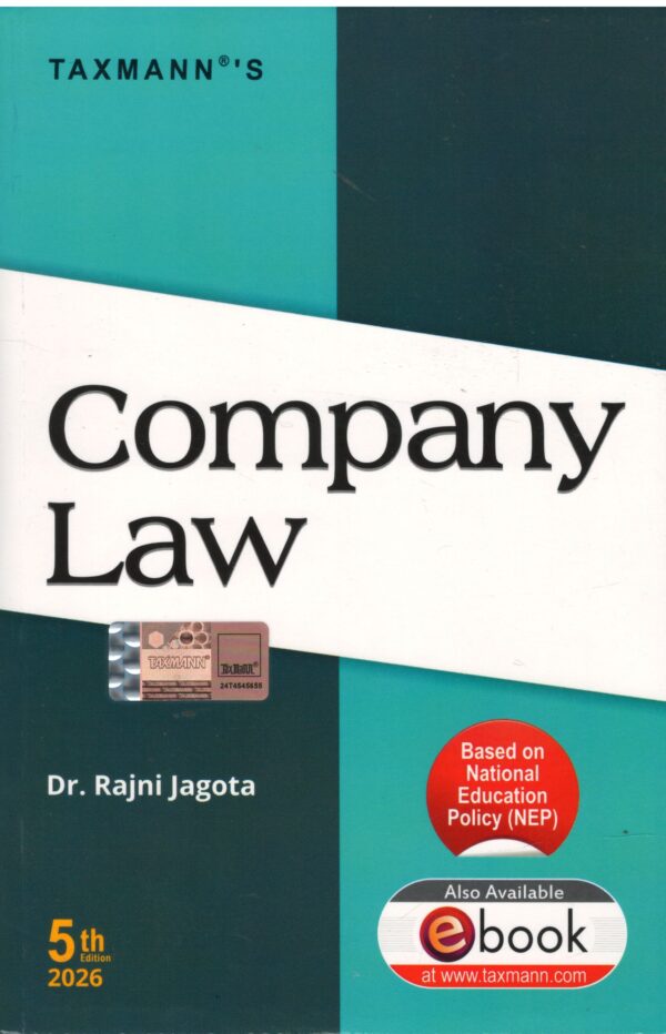 Taxmann's Company Law B.Com Hons by DR RANNI JAGOTA Edition 2026