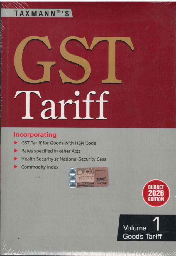Taxmann GST Tariff in 2 Vol. Budget 2026 Edition