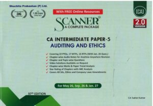 Shuchita Prakashan Auditing and Ethics for CA Intermediate Paper-5 by CA Nishant Kumar Applicable for May 2026/Sep 2026 & Jan 2027 Exam
