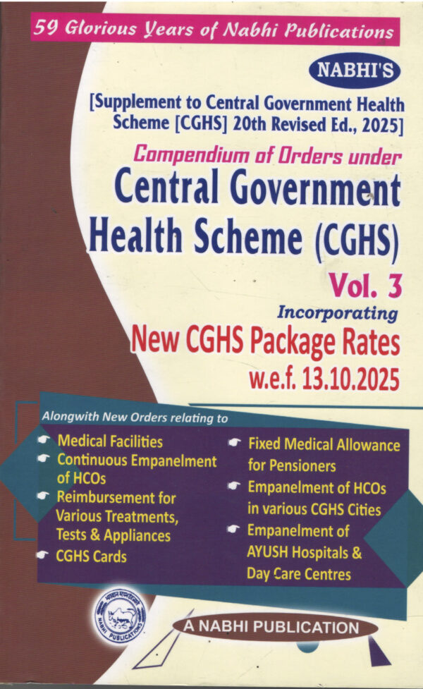 Nabhi's Compendium of Orders under Central Government Health Scheme (CGHS) Edition 2025