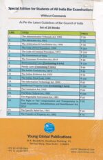 Young Global All India Bar Examination (Bare Acts without Short Notes) Set of 20 Books Edition 2024