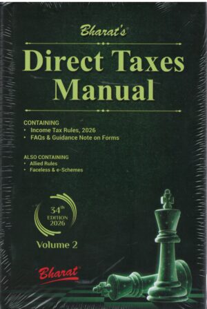 Bharat's Direct Taxes Manual Set of 3 Vols By Ravi Puliani and Mahesh Puliani 34th Edition 2026