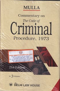 Delhi Law House Commentary on The Code of Criminal Procedure, 1973 (Set of 3 Volume) by Mulla Edition 2022