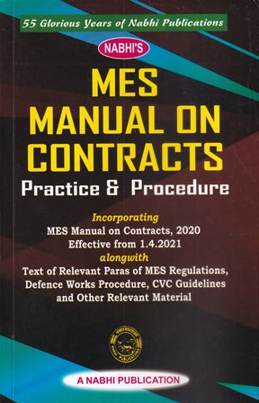 Nabhi's Mes Manual on Contracts Practice & Procedure Edition 2020