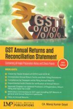 LMP Publication GST Annual Returns and Reconciliation Statement by Manoj Kumar Goyal Edition 2024