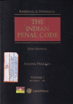 Lexis Nexis The Indian Penal Code Set of 2 Vols by Ratanlal & Dhirajlal Edition Reprint 2023
