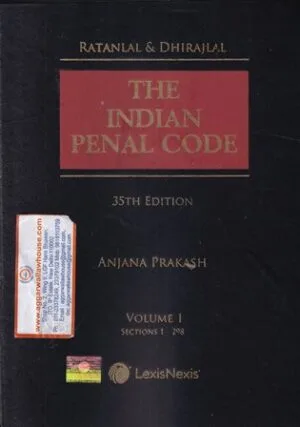 Lexis Nexis The Indian Penal Code Set of 2 Vols by Ratanlal & Dhirajlal Edition Reprint 2023