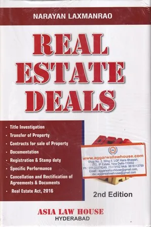 Asia Law House Real estate Deals by NARAYAN LAXMANRAO Reprint Edition 2025