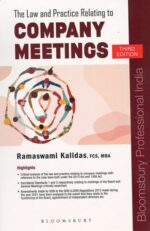 Bloomsbury The Law and Practice Relating to Company Meetings by Ramaswami Kalidas Edition 2024