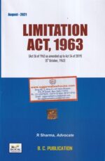 Book Corporation Limitation Act, 1963 by R Sharma Edition August 2021