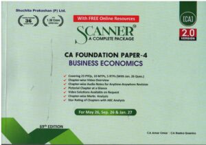 Shuchita Prakashan Solved Scanner Business Economic for CA Foundation Paper-4 by CA Amar Omar & CA Rasika Goenka Applicable for May 26,Sep,2026,And Jan.2027