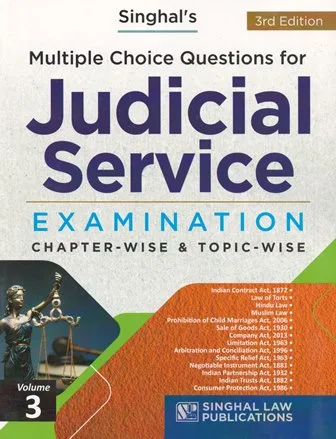 Singhal's Multiple Choice Questions for Judicial Service Examination Edition 2023-24