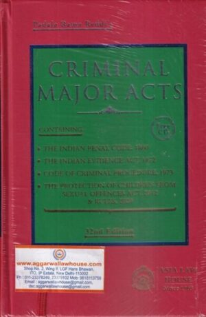 Asia Law House Criminal Major Acts by Padda Rama Reddi's Edition 2022