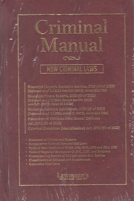 Lawmann Criminal Manual (New Criminal Laws) Edition 2024