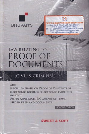 Sweet & Soft Law Relating to Proof of Documents Civil & Criminal by Bhuvan's Edition 2021