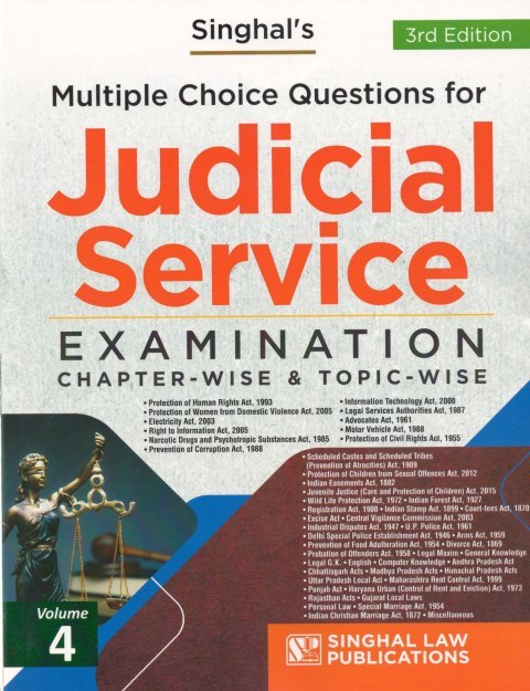 Singhal's Multiple Choice Questions for Judicial Service Examination Edition 2024