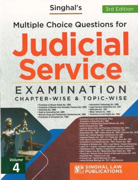 Singhal's Multiple Choice Questions for Judicial Service Examination Edition 2023-24