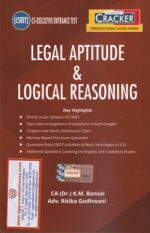 Taxmann's Legal Aptitude & Logical Reasoning for CS Executive Entrance Test (CSEET) by K M Bansal Edition 2021