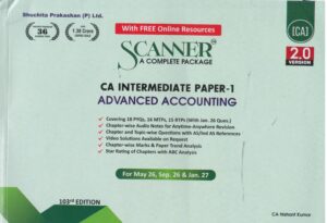 Shuchita Prakashan Advanced Accounting for CA Intermediate Paper-1 by CA Nishant Kumar Applicable for May/Sep.2026/Jan.2027 Eaxm