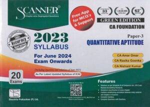 Shuchita Solved Scanner For CA Foundation (Syllabus 2023 ) Paper 3 Quantitative Aptitude By Amar Omar, Rasika Goenka Applicable for June 2024 Exam