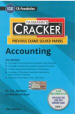 Taxmann Cracker Accounting for CA Foundation Paper 1 New Syllabus by S k Agrawal & Manmeet Kaur Applicable June 2024 Exam
