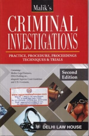 Delhi Law House MALIK'S Criminal Investigations Edition 2021