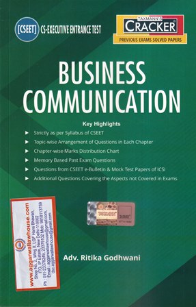 Taxmann's Business Communication for CS Executive Entrance Test (CSEET) by RItika Godhwani Edition 2021