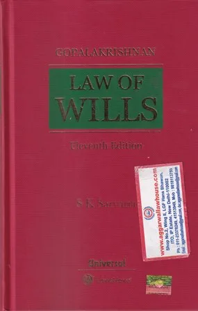 Universal Law Of Wills By GOPALAKRISHNAN'S Edition 2026