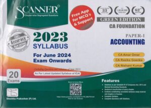 Shuchita Solved Scanner For CA Foundation (Syllabus 2023 ) Paper 1 Accounting By Amar Omar, Rasika Goenka Applicable for June 2024 Exam