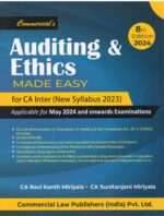 Commercial Auditing & Ethics Made Easy for CA Inter (New Syllabus 2023) by RAVI KANTH MIRIYALA & SUNITANJANI MIRIYALA Applicable For May 2024 Exams