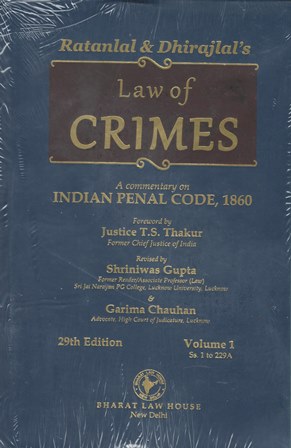 RATANLAL & DHIRAJLAL Law of Crimes Set of 3 Vols Edition 2023