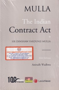 LexisNexis MULLA The Indian Contract Act by  Dindhaw Fardunji Mulla Edition 2023