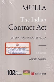 LexisNexis MULLA The Indian Contract Act  by  Dindhaw Fardunji Mulla 16th Edition 2024