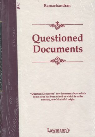 Lawmann's Questioned Documents by Ramachandran Edition 2024