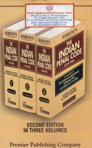 Premier's Sohoni's The Indian Penal Code (45 of 1860) Set of 3 Vols Editon 2021