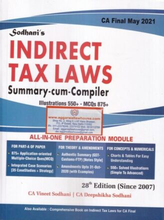 VDI Publication Indirect Tax Laws Summary Cum Compiler For CA Final Old & New Syllabus by Vineet Sodhani and Deepshikha Sodhani Edition May 2021