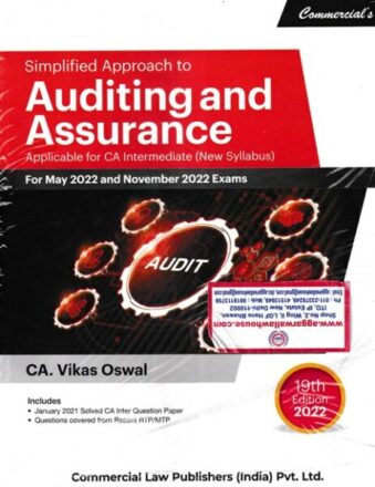 Commercial's Simplified Approach to Auditing and Assurance For CA Inter New Syllabus by Vikas Oswal Applicable For May / Nov 2022 Exams