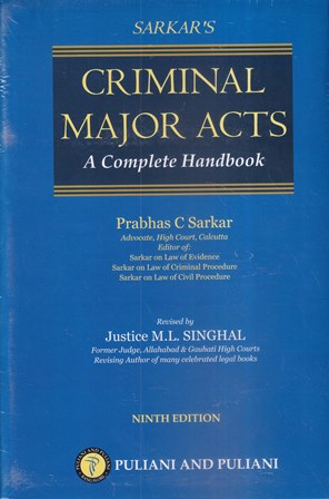 Puliani and Puliani Sarkar's Criminal Major Acts A Complete handbook by Prabhas C Sarkar Edition 2022
