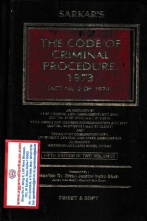 Sweet & Soft The Code of Criminal Procedure 1973 (ACT No 2 of 1974 )  (Set of 2 Vols) by SARKAR's Edition 2022