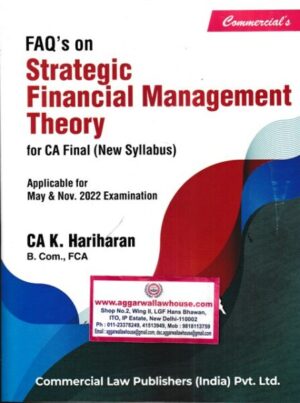 Commercial FAQ's on Strategic Financial Management Theory for CA Final New Syllabus Applicable for May Nov 2022 Exam.