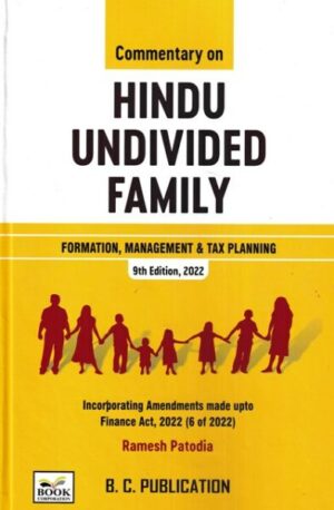 Book Corporation Hindu Undivided Family Formation Management & Tax Planning by RAMESH PATODIA Edition 2022