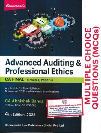 Commercial's MCQ's Advanced Auditing & Professional Ethics CA FINAL Group-1 Paper 3 Applicable For New Syllabus by CA ABHISHEK BANSAL Applicable for Nov 2022 & Onwards Exams