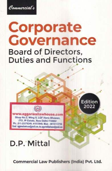 Commercial's Corporate Governance Board of Directors Duties and Functions by D P Mittal Edition 2022
