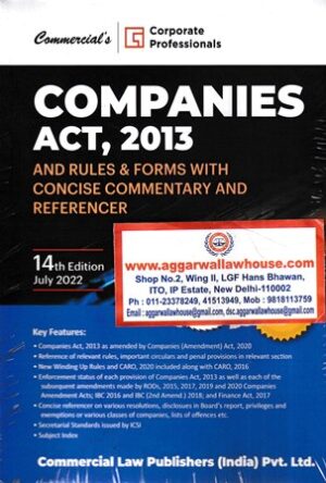 Commercial's Companies Act 2013 with Rules and Referencer Pocket Edition 2022