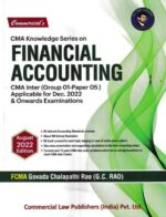 Commercial's CMA Knowledge Series on Financial Accounting for CMA Inter (Group 01-Paper 05) by Govada Chalapathi Applicable for Dec. 2022 & Onwards Examinations