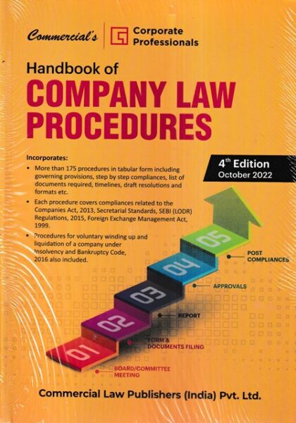 Commercial's Handbook of Company Law Procedures Edition 2022