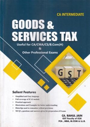 RDV Classes Goods & Services Tax for CA Intermediate (CA, CMA,CS, B.Com (H) ) by Rahul Jain Applicable for Nov 2022 Exams